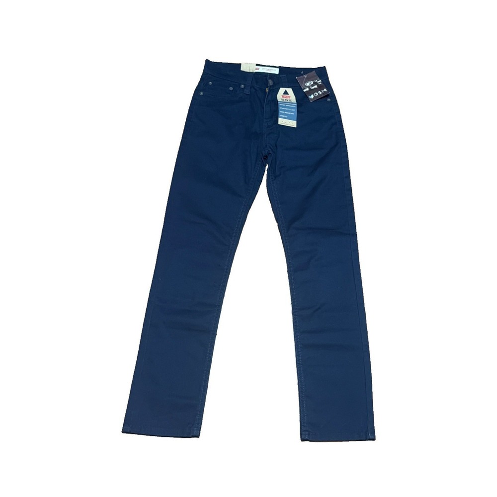 Levi's 502 Reg 14 Taper Jeans Stretch Boys 27x27 NWT Blue Water Stain Repellant